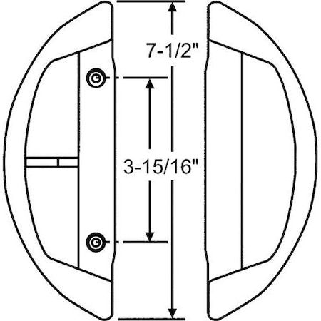 Strybuc Mortise Style Handle Set 13-500W
